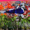 2020 martin franke, radical landscape - sprintende göttin am heimatstrand, 105 x 150 cm, 2020